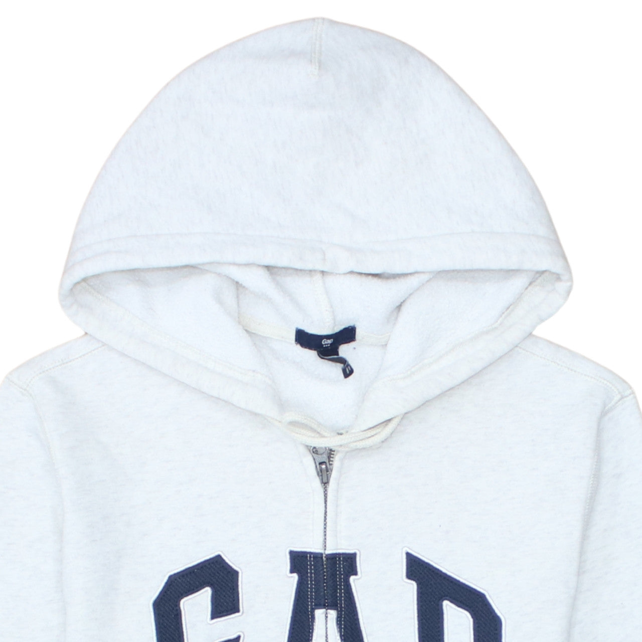 GAP Mens Grey XS Full Zip Fleece Hoodie with Logo