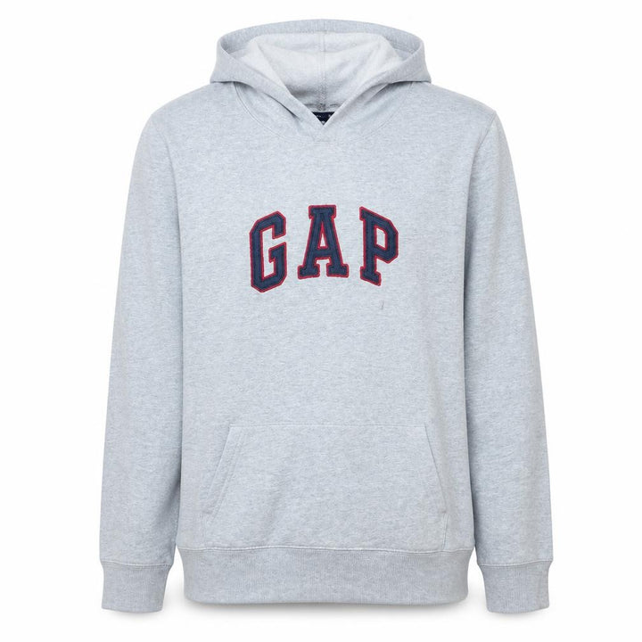 Gap Mens Grey Pullover Hoodie M Stretch Cotton Blend
