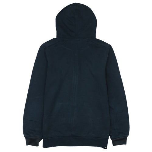 Puma Boys Black Full Zip Hoodie 15-16 Years Graphic Logo Fleece