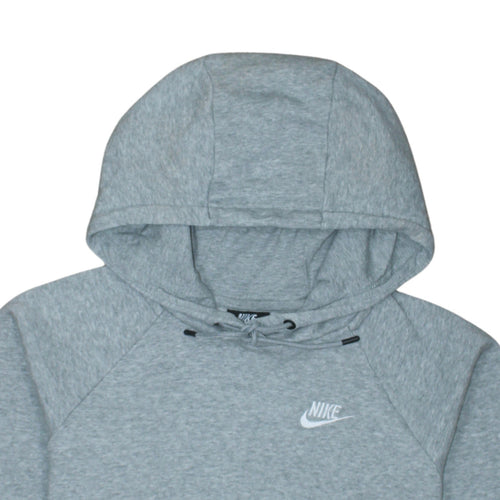 Nike Womens Grey Pullover Hoodie XS Cotton Blend Sweatshirt