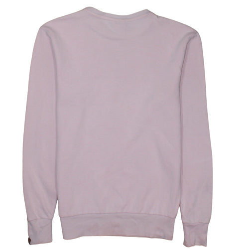 Ellesse Mens Pink Crew Neck Sweatshirt Size S Cotton Blend