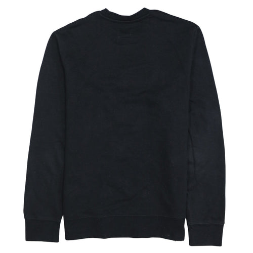 Champion Men's Black Crew Neck Embroidered Logo Sweatshirt M