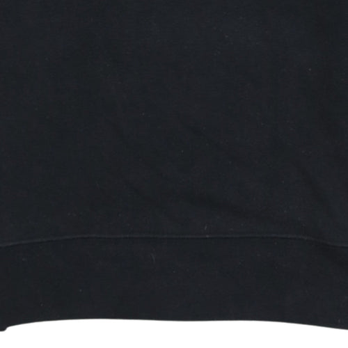 Champion Men's Black Crew Neck Embroidered Logo Sweatshirt M
