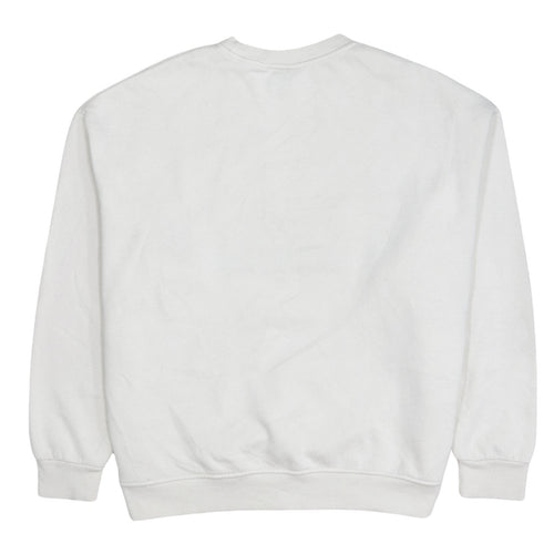 Primark NFL Women White Medium Pullover Sweatshirt Jets Graphic Print
