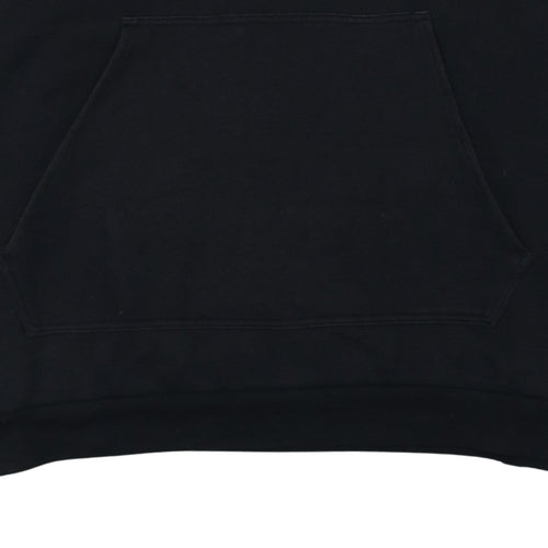 Adidas Men's Black Pullover Hoodie L Logo Fleece Sportswear