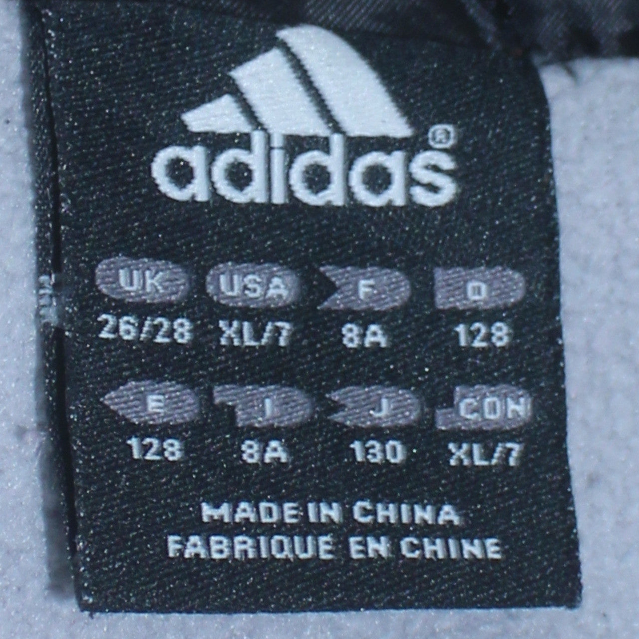 Adidas Boys Blue Hooded Full Zip Winter Puffer Jacket Age 7 Years