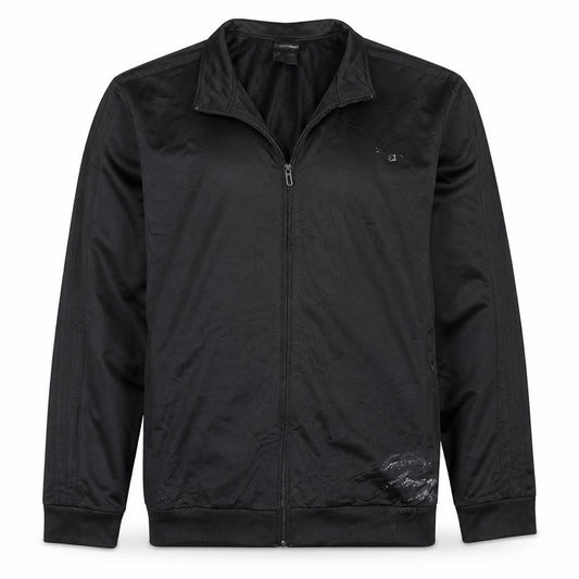 Adidas Men's Black XL Track Jacket Full Zip Athletic Style