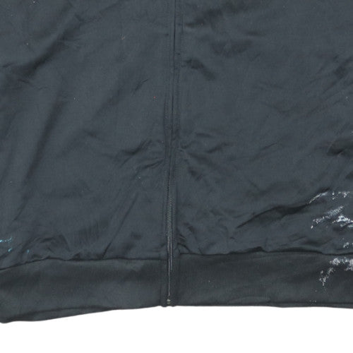 Adidas Men's Black XL Track Jacket Full Zip Athletic Style