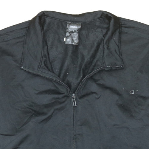 Adidas Men's Black XL Track Jacket Full Zip Athletic Style