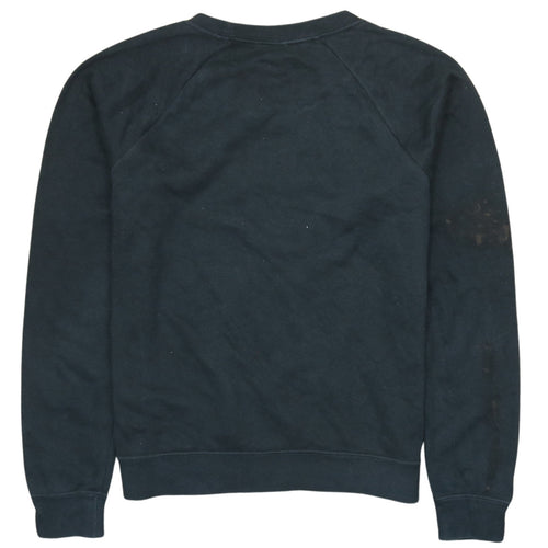 Nike Womens Black XS Pullover Sweatshirt Crew Neck Logo Print