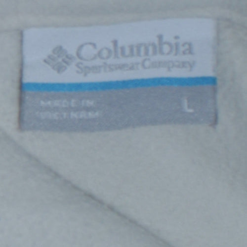 Columbia Men's Ivory Fleece Full Zip Jacket Size L Outdoor Activewear