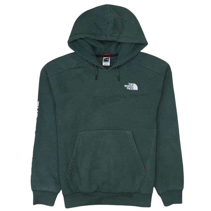 The North Face Womens Green Pullover Hoodie Size M Graphic Print