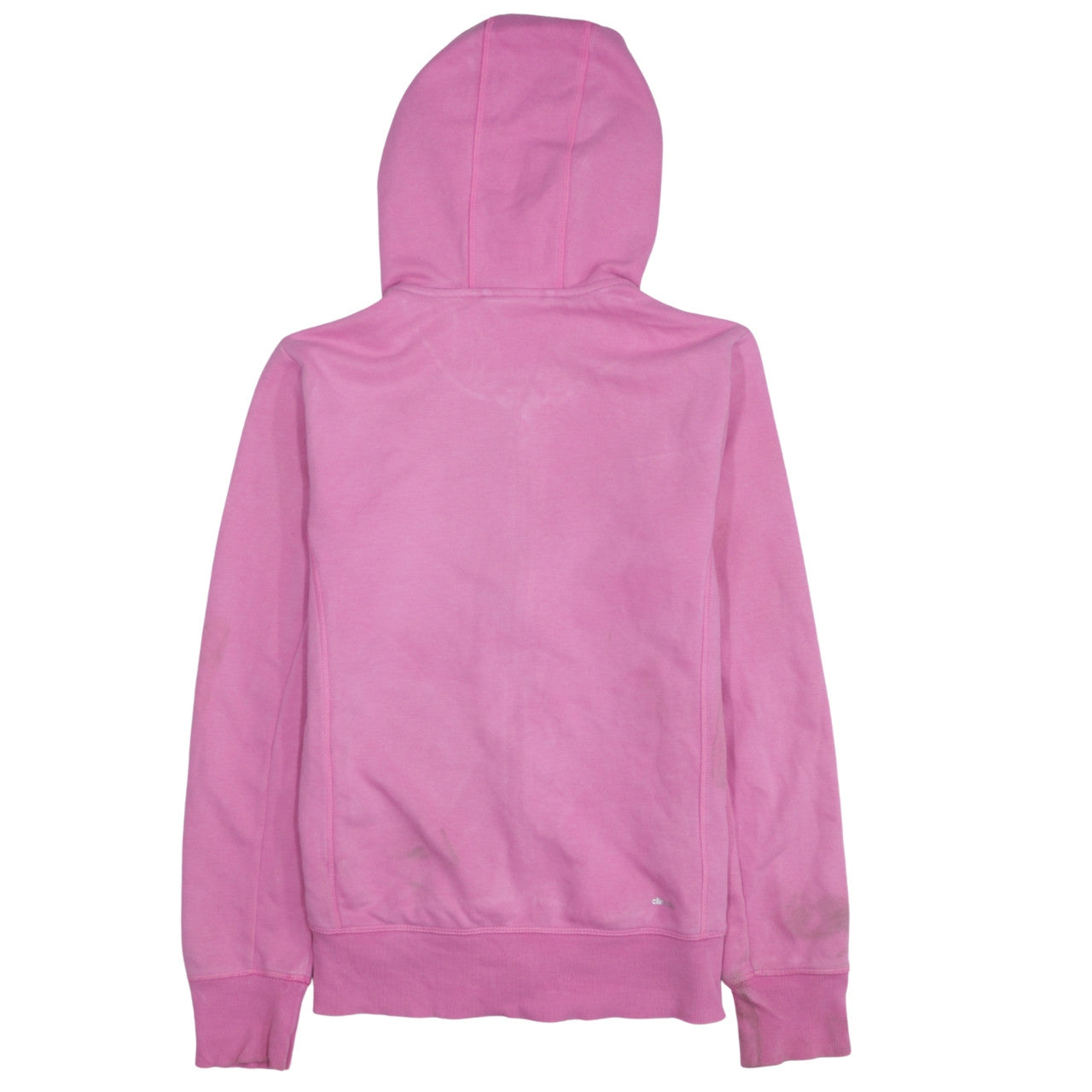 Adidas Women Pink Full Zip Hoodie Small Climalite Sport Essentials