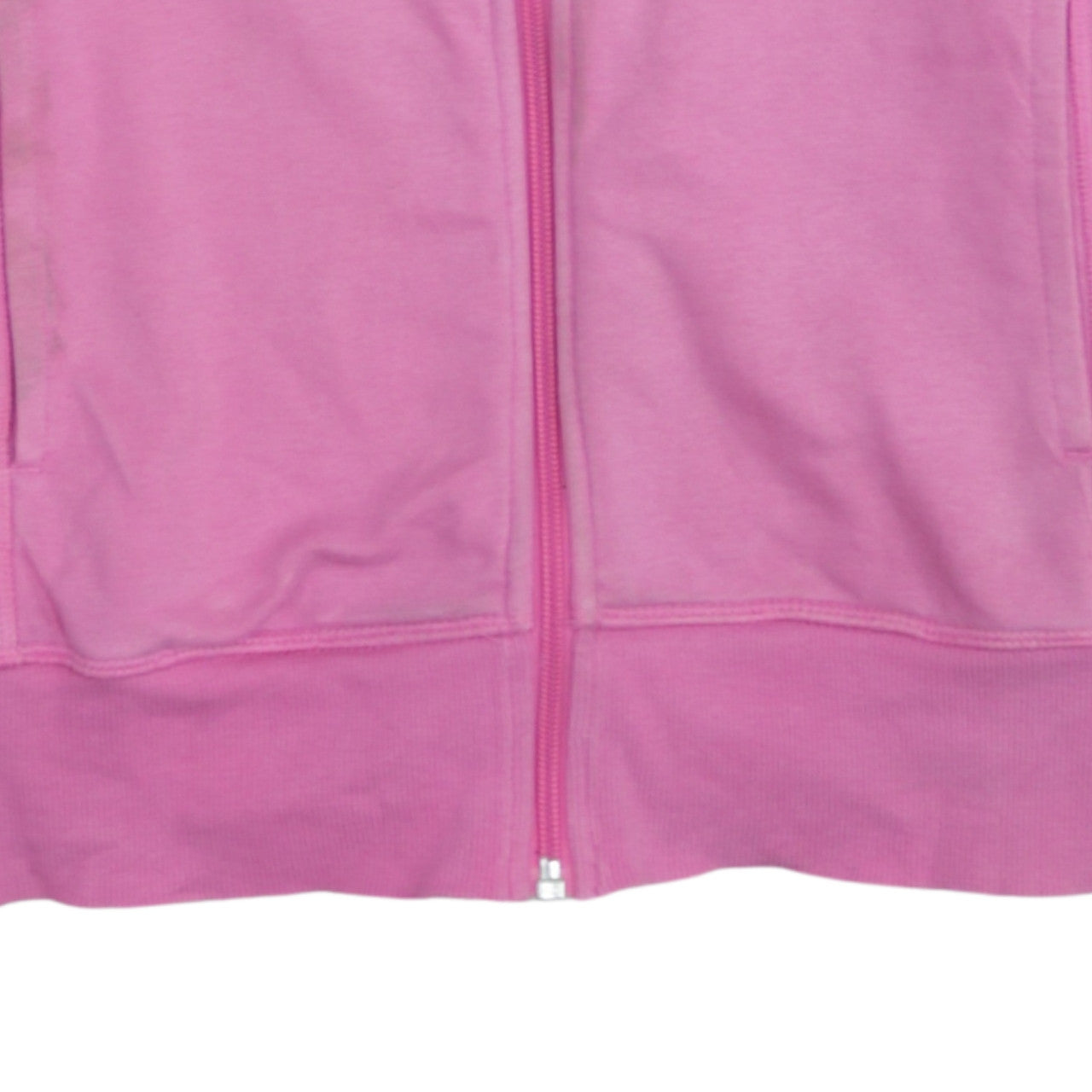 Adidas Women Pink Full Zip Hoodie Small Climalite Sport Essentials