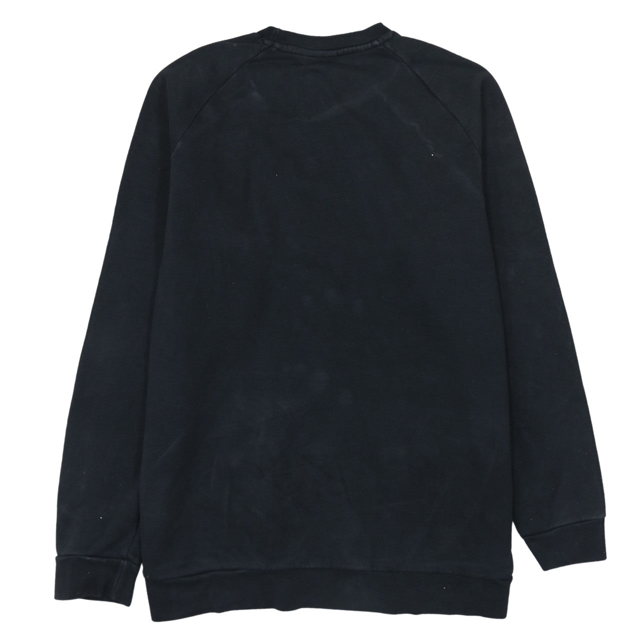 Adidas Mens Black Crew Neck Fleece Sweatshirt L Regular Fit