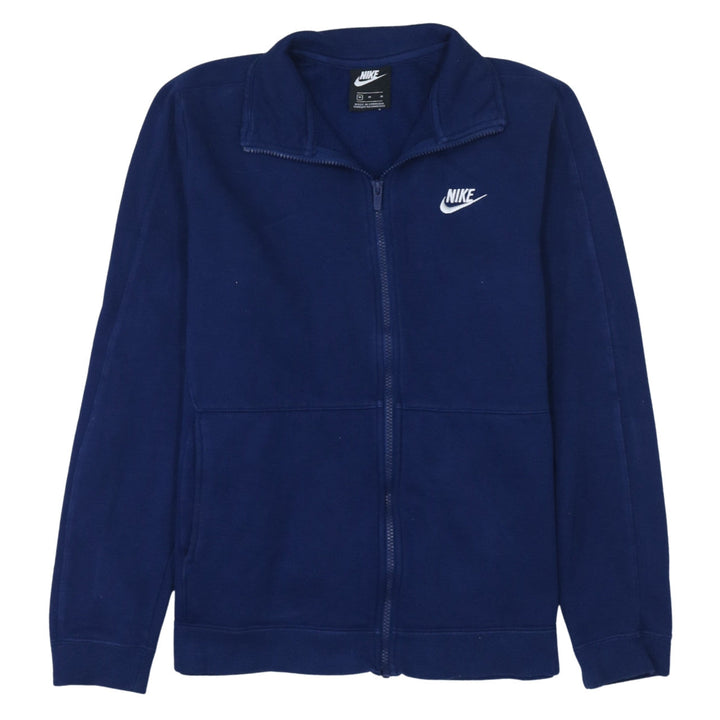 Nike Men's Blue M Track Jacket Full Zip Fleece Activewear