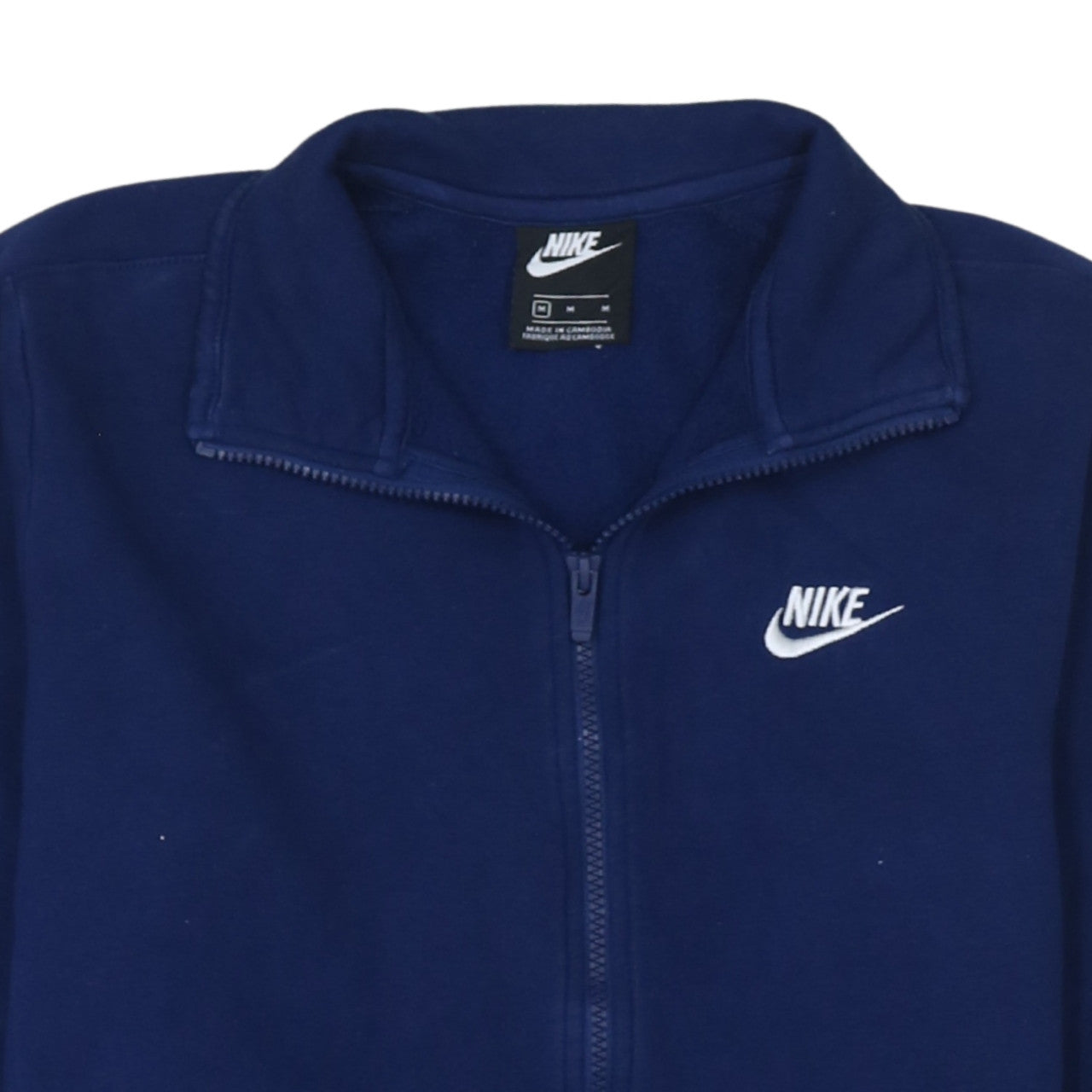 Nike Men's Blue M Track Jacket Full Zip Fleece Activewear