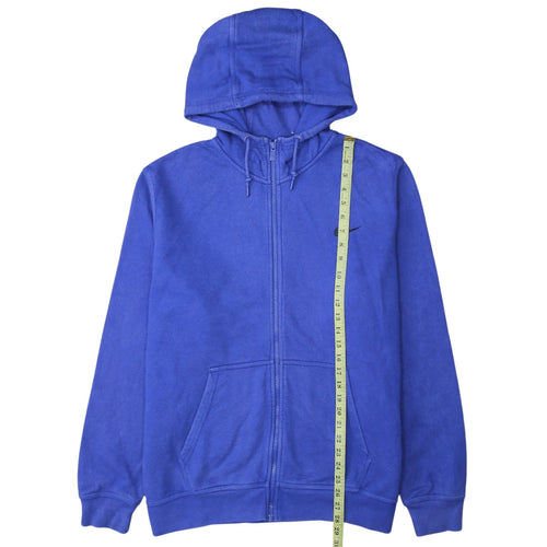 Nike Men Blue Full Zip Hoodie XL Regular Fit Sportswear