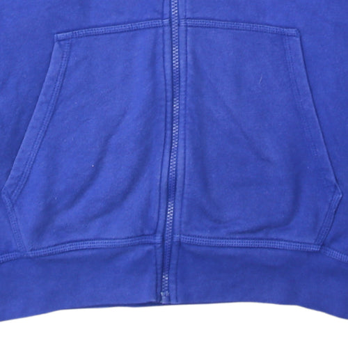 Nike Men Blue Full Zip Hoodie XL Regular Fit Sportswear