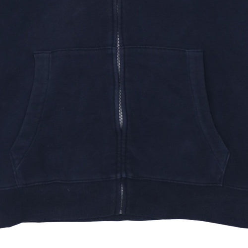Hollister Men’s Blue Full Zip Hoodie XL Fleece Classic Style