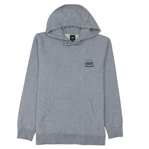 Vans Men’s Grey Pullover Hoodie Medium Regular Fit Logo Skate Style