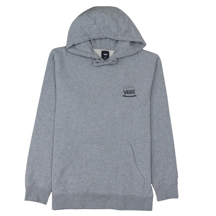 Vans Men’s Grey Pullover Hoodie Medium Regular Fit Logo Skate Style