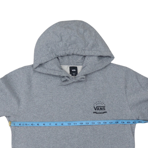 Vans Men’s Grey Pullover Hoodie Medium Regular Fit Logo Skate Style