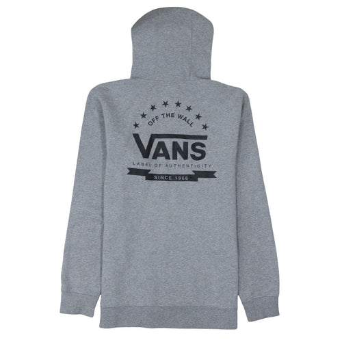 Vans Men’s Grey Pullover Hoodie Medium Regular Fit Logo Skate Style