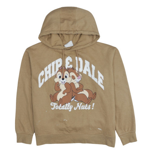 Disney Classics Chip & Dale Women's Beige Pullover Hoodie Size M
