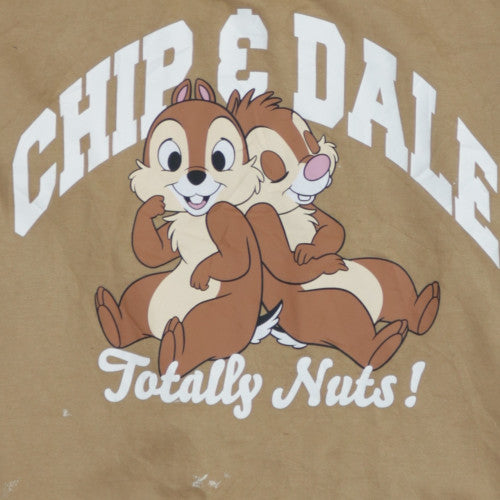 Disney Classics Chip & Dale Women's Beige Pullover Hoodie Size M