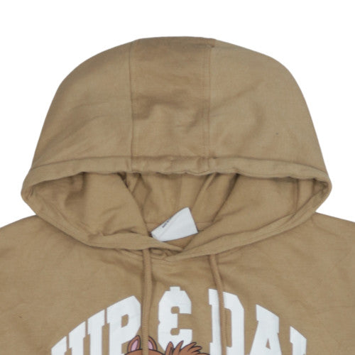 Disney Classics Chip & Dale Women's Beige Pullover Hoodie Size M