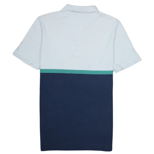 Nike Men's Blue Colourblock Short Sleeve Polo Shirt Size S