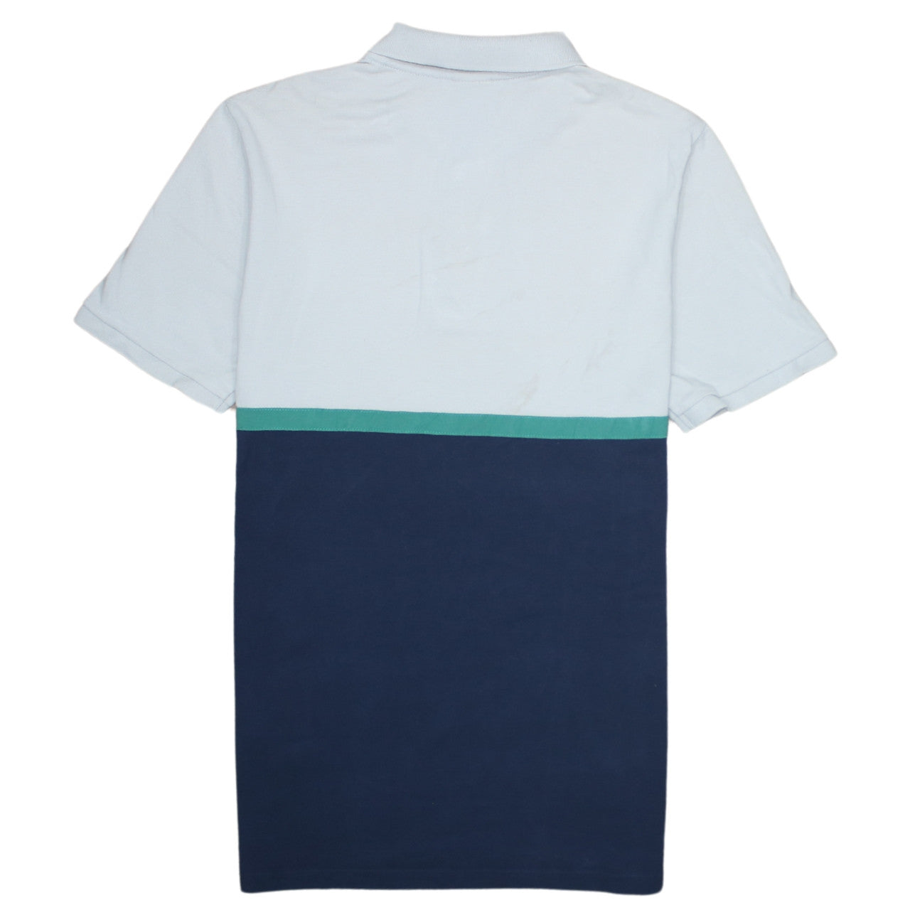 Nike Men's Blue Colourblock Short Sleeve Polo Shirt Size S