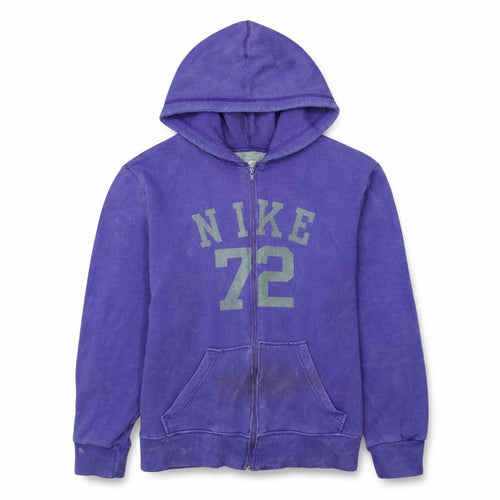 Nike Men's Purple Full Zip Hoodie L Sports Fleece Sweatshirt