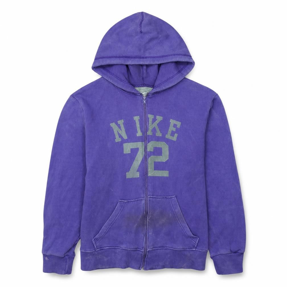 Nike Men's Purple Full Zip Hoodie L Sports Fleece Sweatshirt