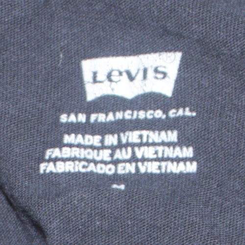 Levi's Men's Black Graphic Sleeveless Cotton Tee M