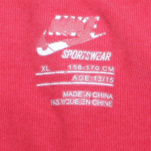 Nike Boys Red Air Graphic T-Shirt XL 13-14 Years Short Sleeve Sportswear