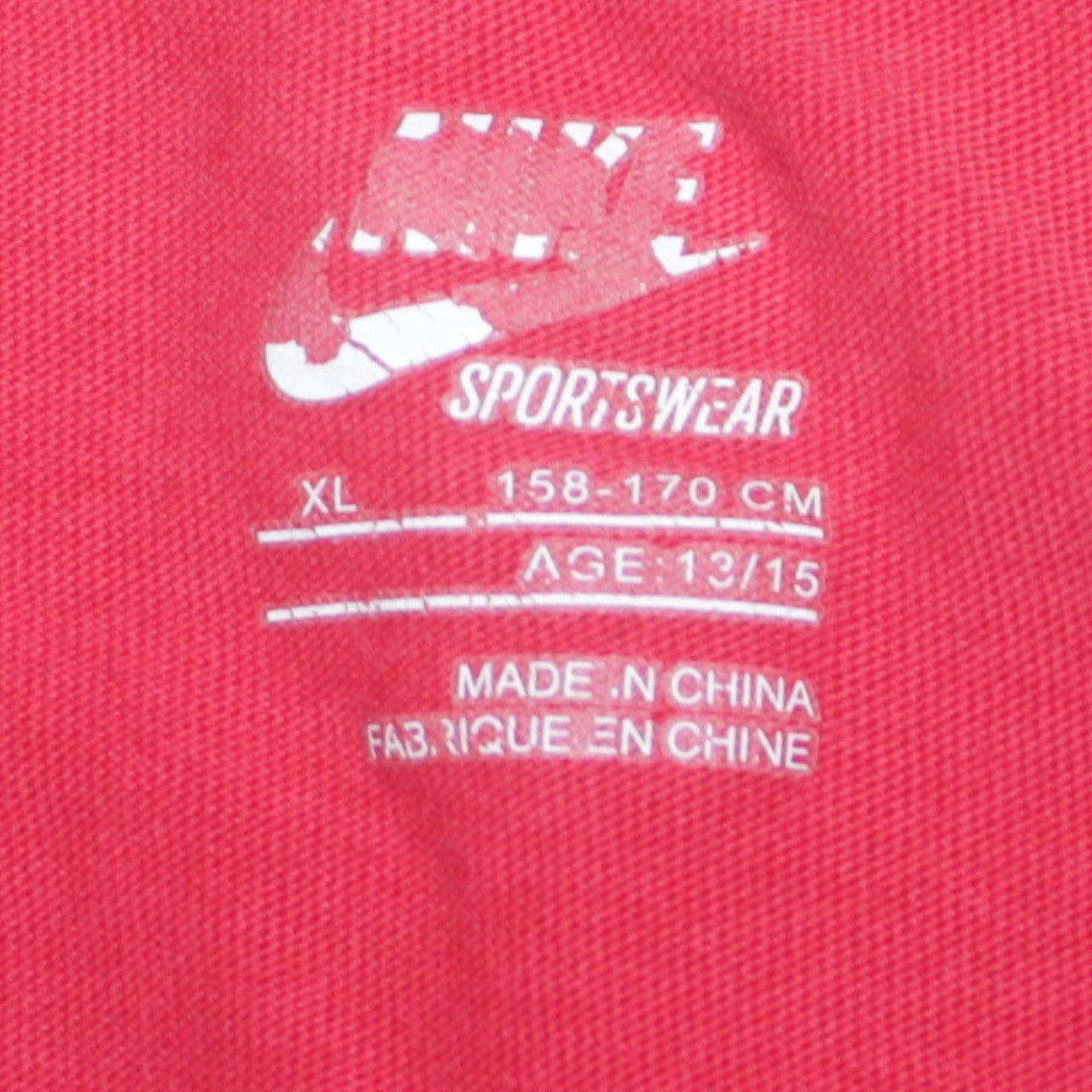 Nike Boys Red Air Graphic T-Shirt XL 13-14 Years Short Sleeve Sportswear