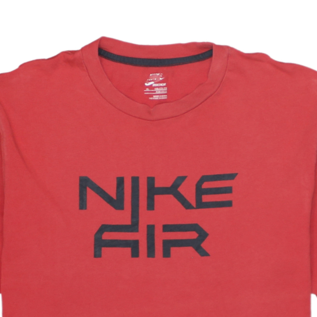 Nike Boys Red Air Graphic T-Shirt XL 13-14 Years Short Sleeve Sportswear