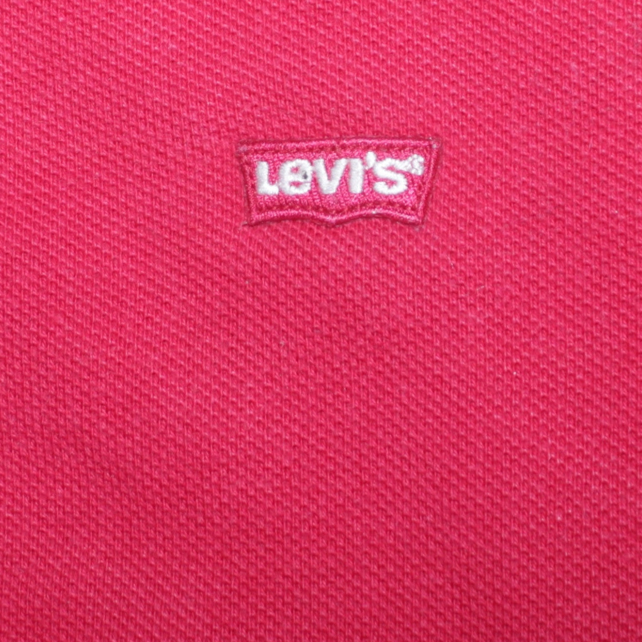 Levi's Men's Red Cotton Short Sleeve Polo Shirt Size L