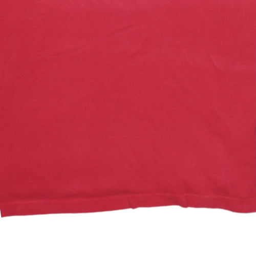 Levi's Men's Red Cotton Short Sleeve Polo Shirt Size L
