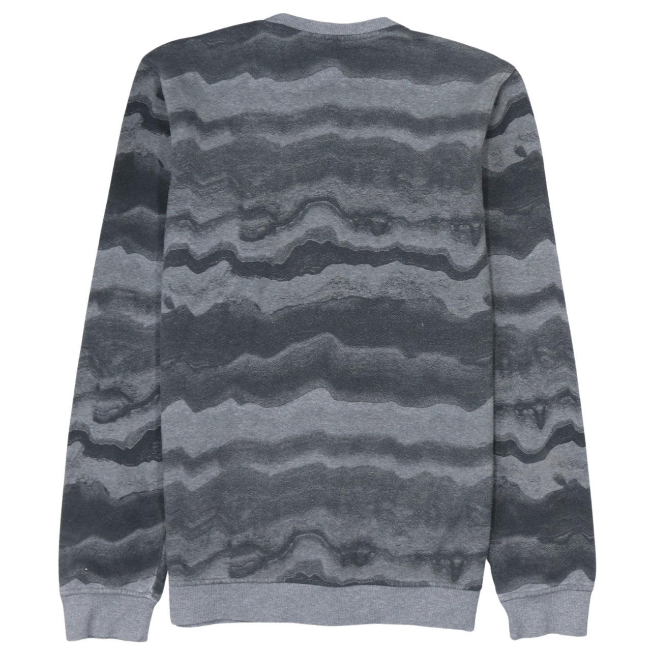 Adidas Men's Grey Camouflage Crew Neck Pullover Sweatshirt Size S
