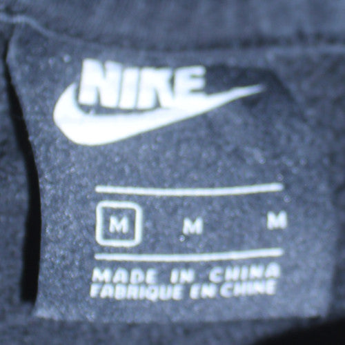 Nike Men's Black Pullover Hoodie M Regular Fit Logo Sportswear