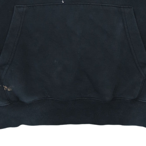Nike Men's Black Pullover Hoodie M Regular Fit Logo Sportswear