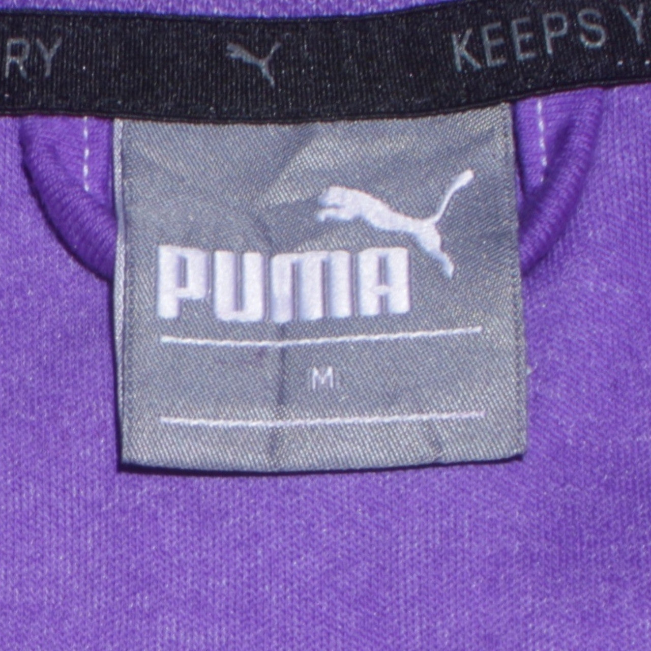 Puma Men's Purple Full Zip Hooded Fleece Hoodie Size M