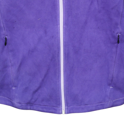 Puma Men's Purple Full Zip Hooded Fleece Hoodie Size M