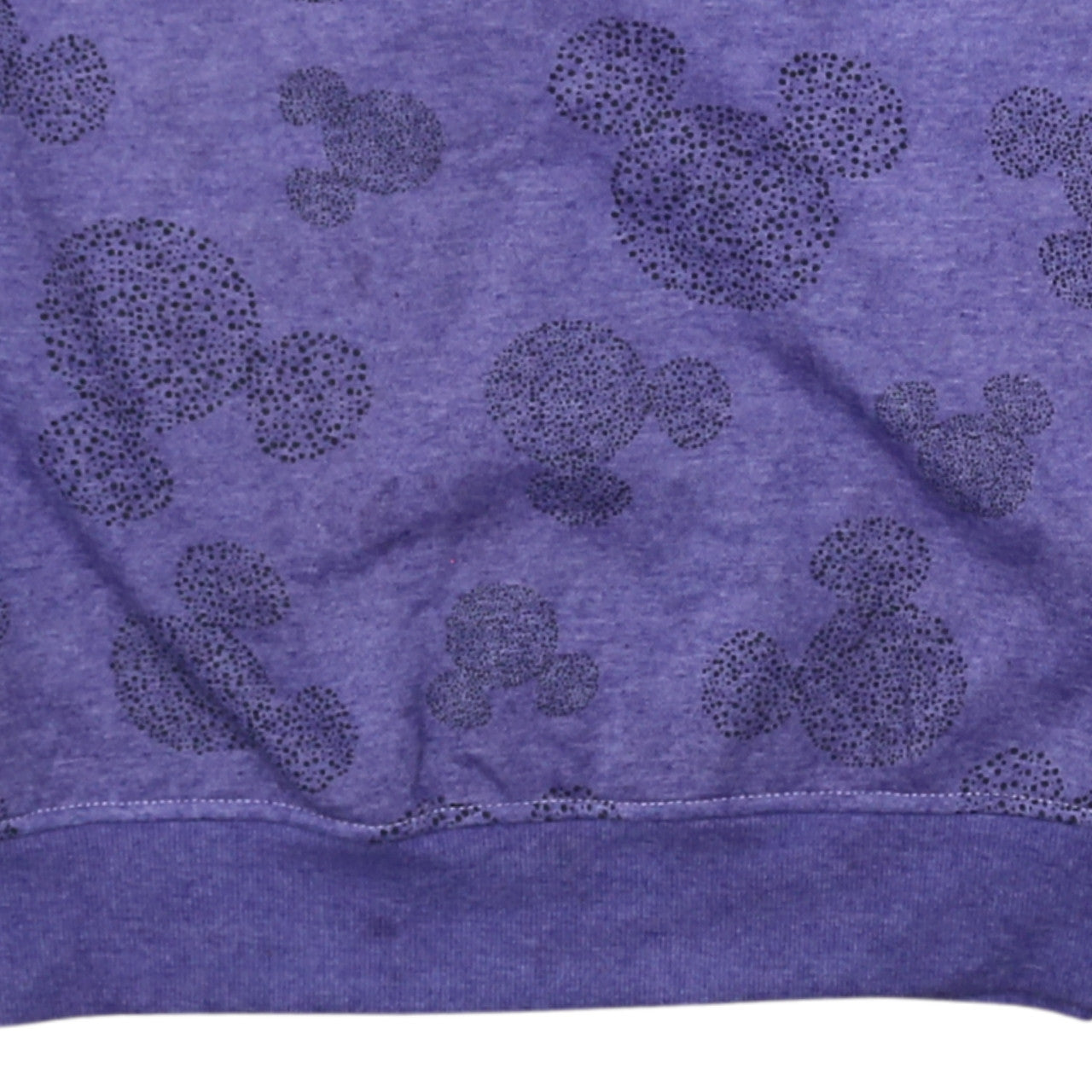 Disney Women Purple Mickey Mouse Pullover Sweatshirt XS