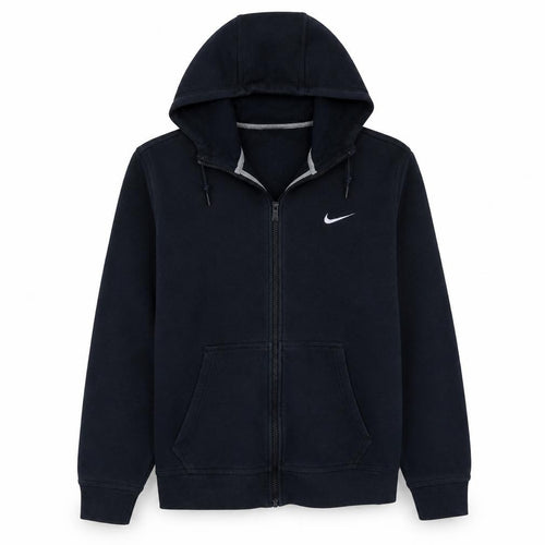 Nike Men's Black Full Zip Hoodie L Fleece Sportswear