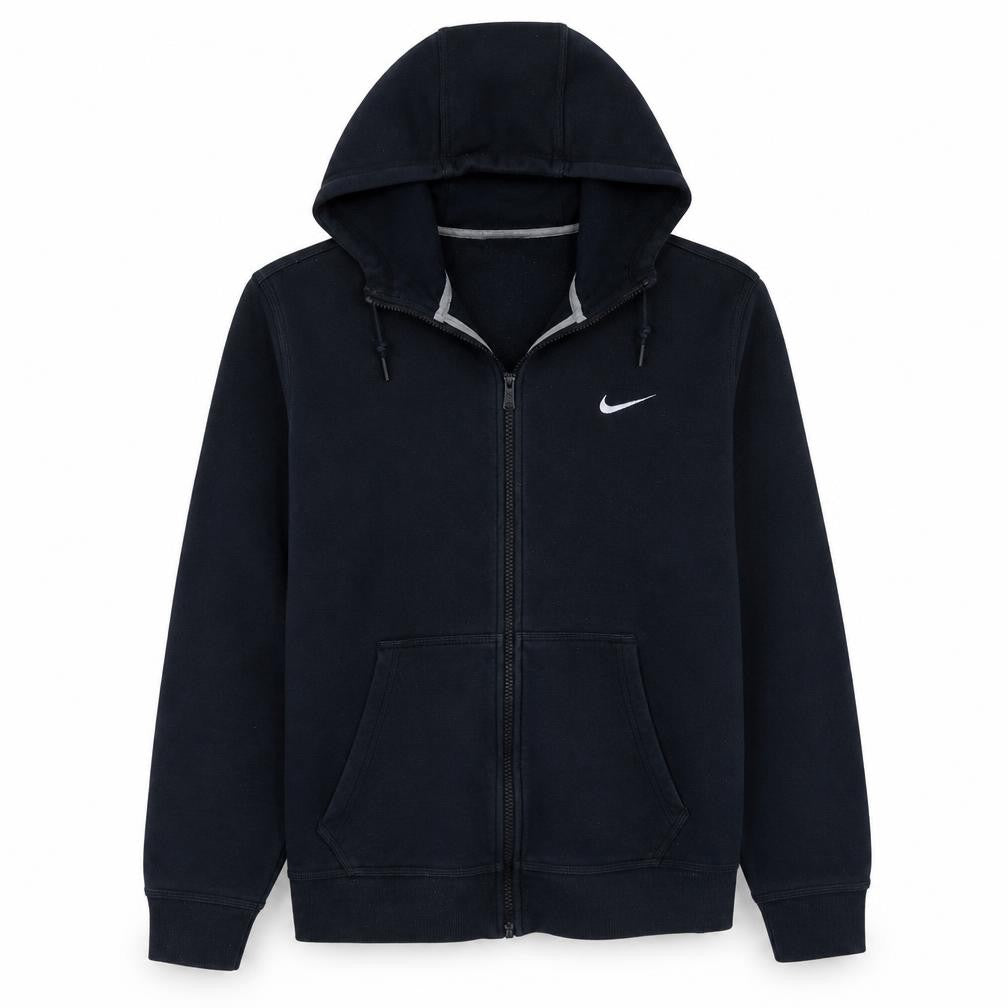Nike Men's Black Full Zip Hoodie L Fleece Sportswear
