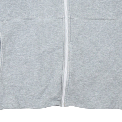 Nike Men's Grey Full Zip Hoodie L Lightweight Sportswear